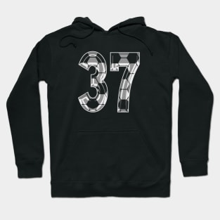 Soccer Number 37 Soccer Jersey #37 Soccer Mom Player Fan Hoodie